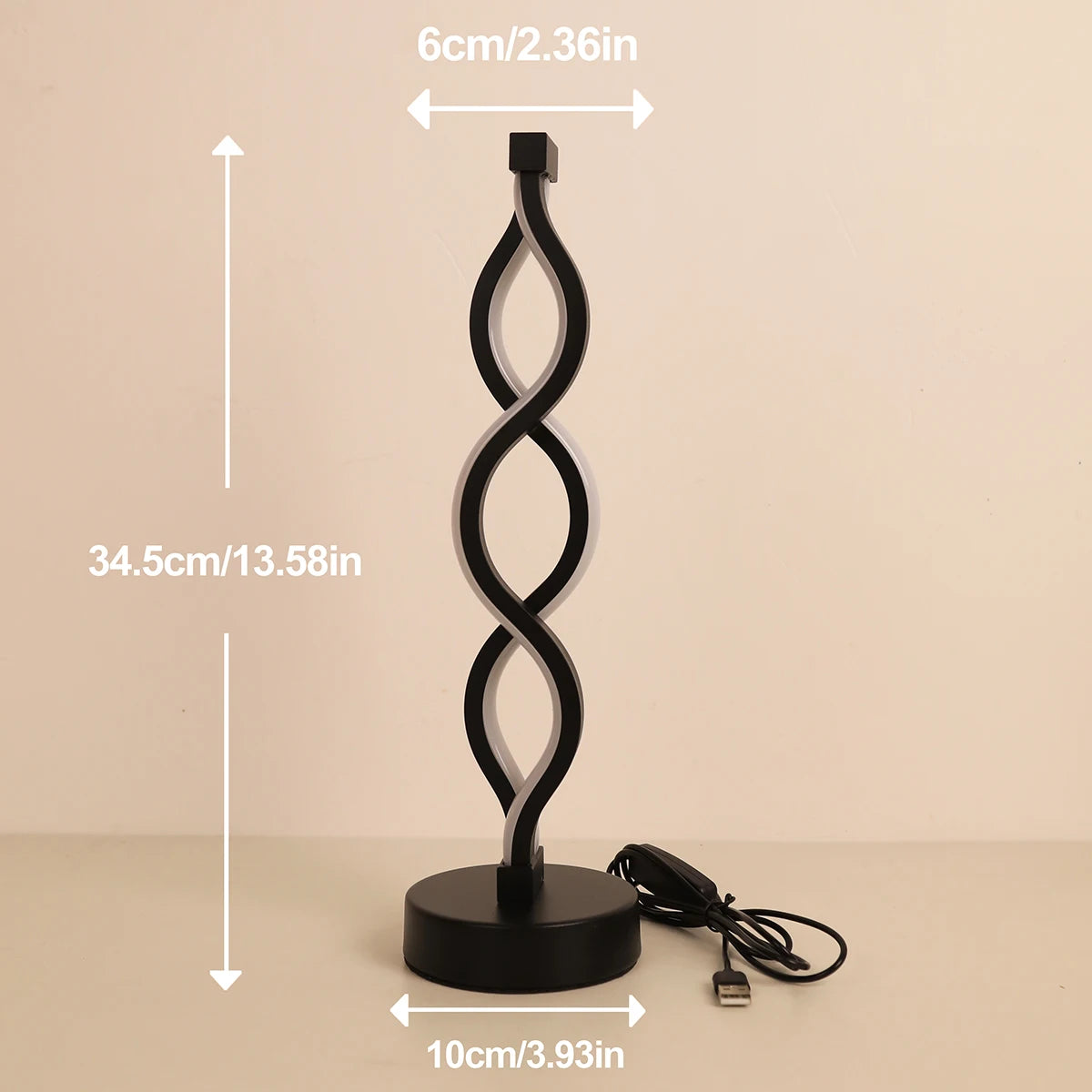 Creative Seaweed LED Table Lamp – Adjustable Color & Brightness