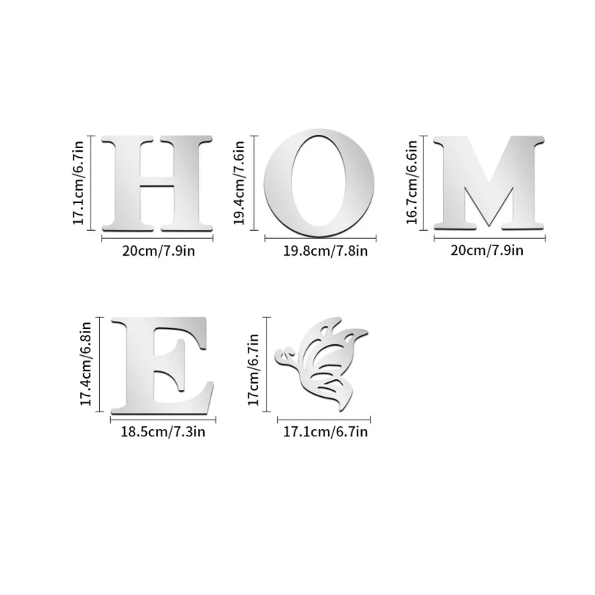 3D HOME Mirror Wall Sticker - BOAA Homes