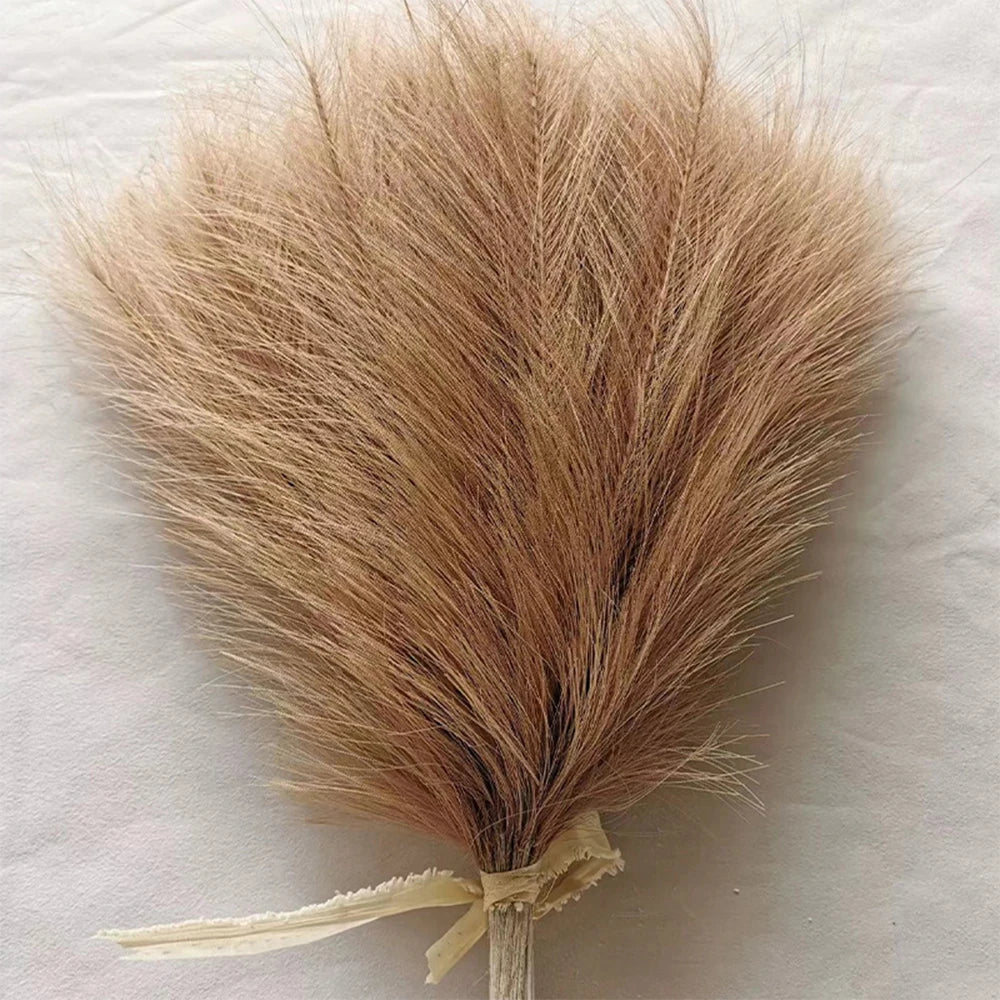 Fluffy Pampas Grass – Boho Artificial Decor, 42cm Artificial Plant