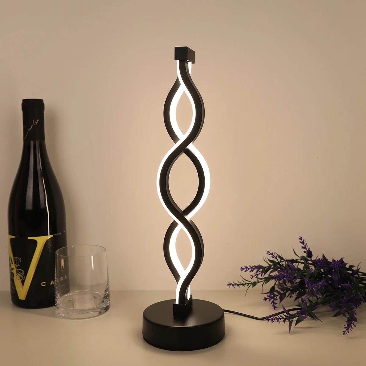 Creative Seaweed LED Table Lamp – Adjustable Color & Brightness
