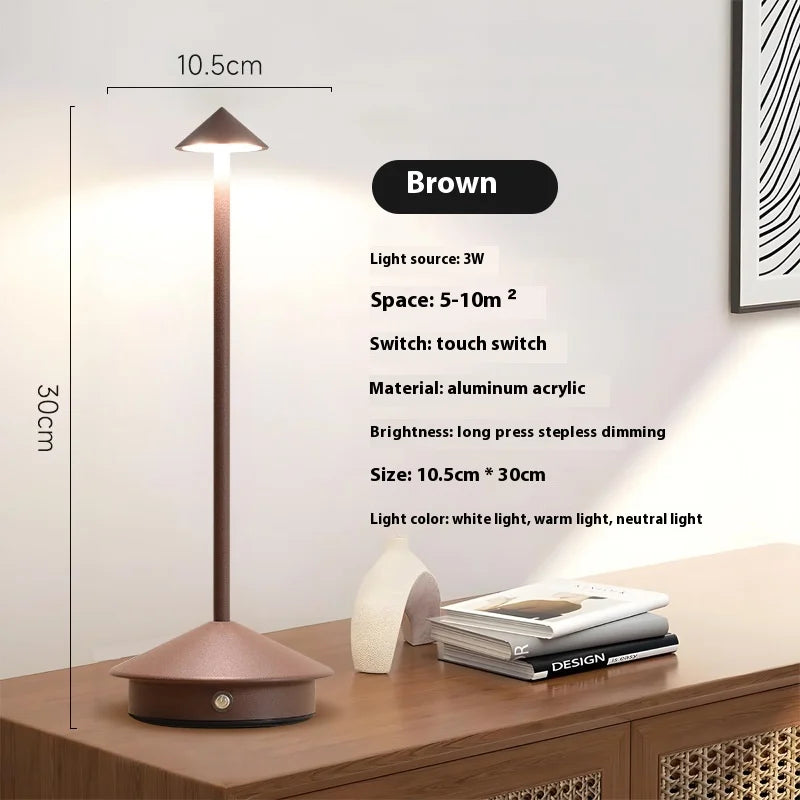 Type-C Rechargeable LED Table Lamp – Touch Control, Bar & Dining