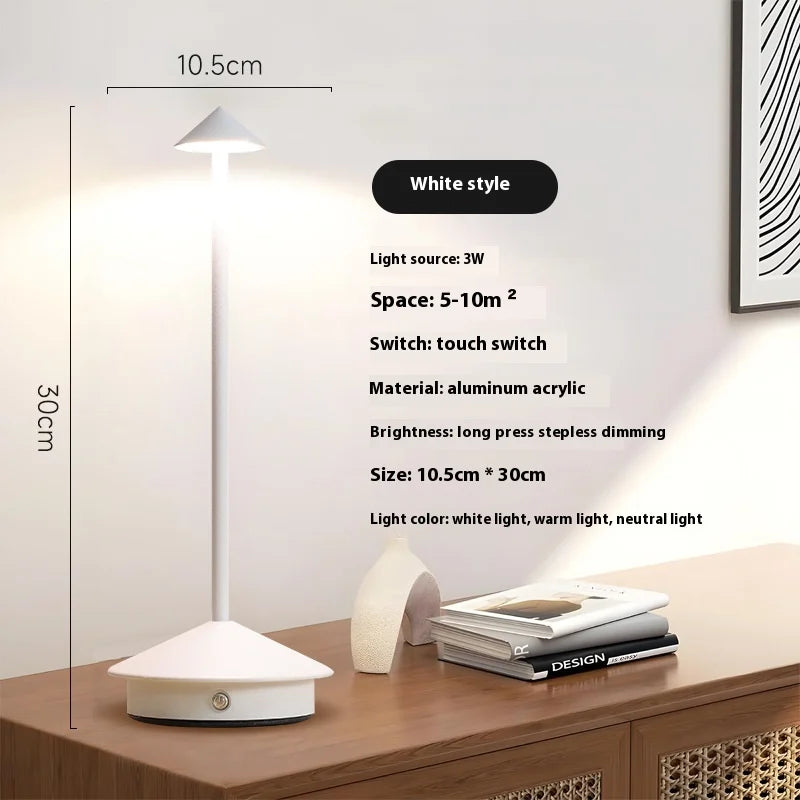 Type-C Rechargeable LED Table Lamp – Touch Control, Bar & Dining