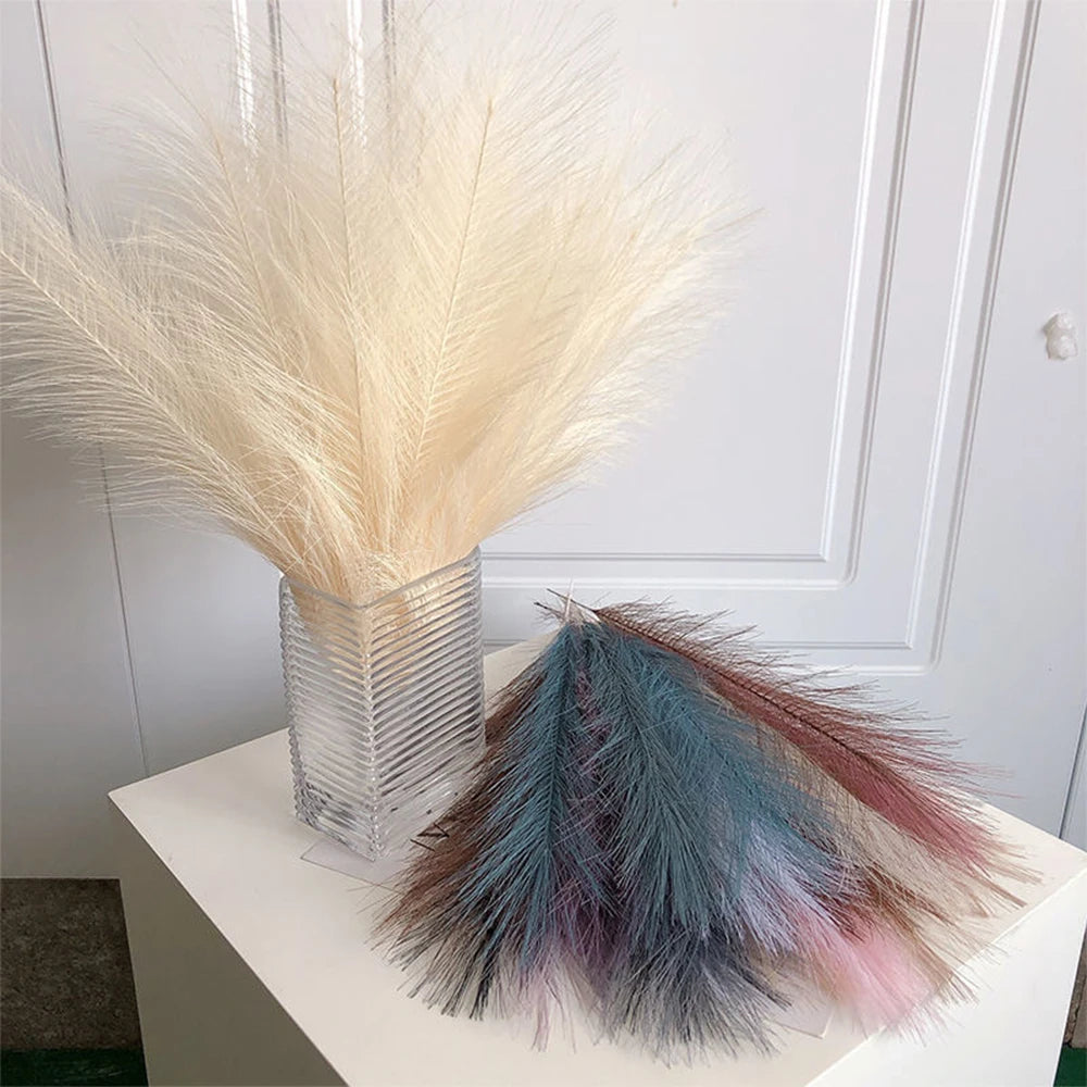 Fluffy Pampas Grass – Boho Artificial Decor, 42cm Artificial Plant