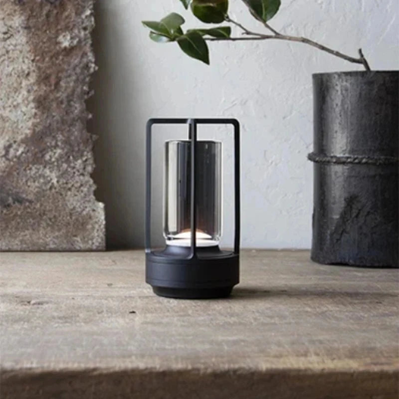 USB Rechargeable Aluminum Lamp – Dimmable, Touch Control