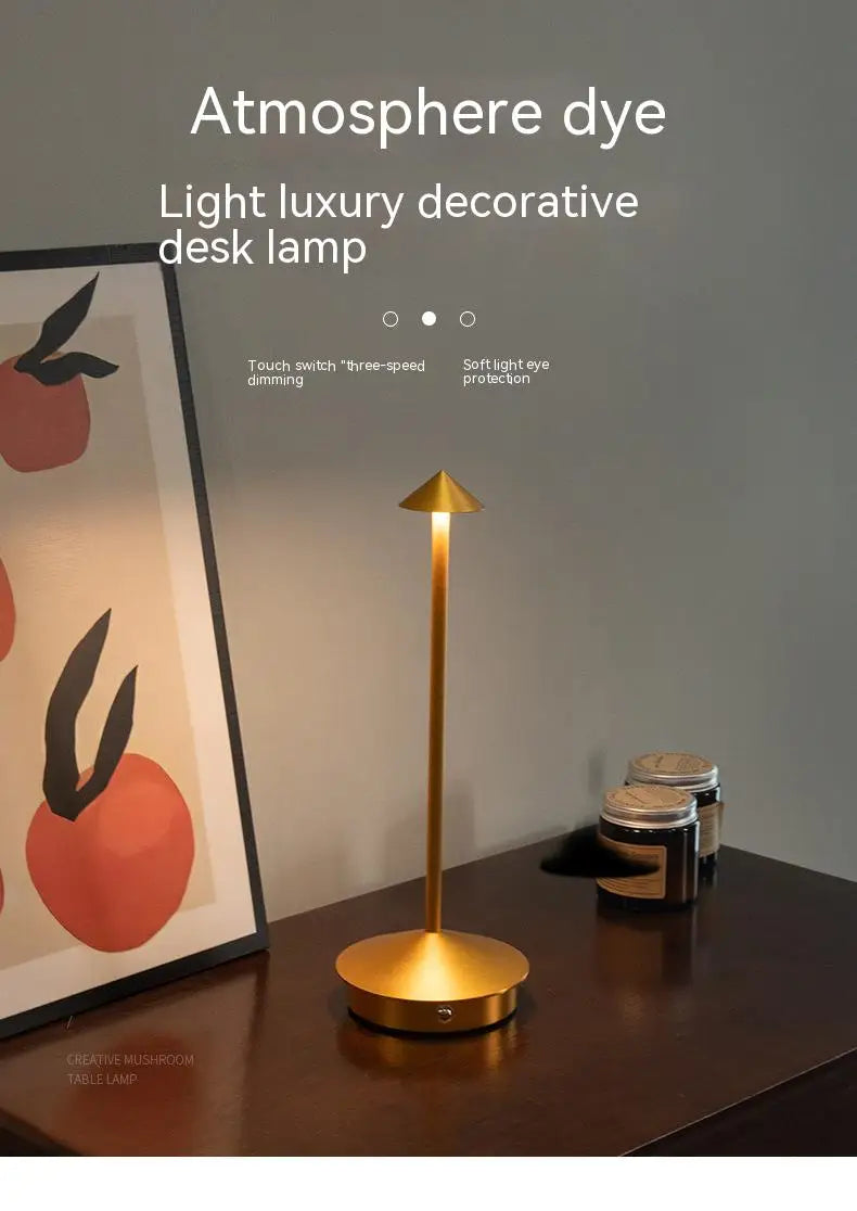 Type-C Rechargeable LED Table Lamp – Touch Control, Bar & Dining