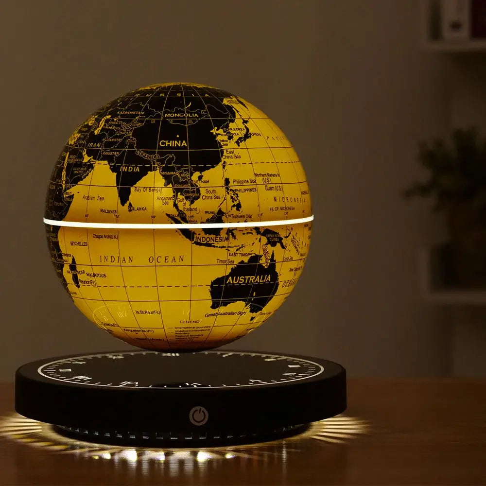 Levitating LED Globe Lamp – Floating, Rotating, Galactic Design