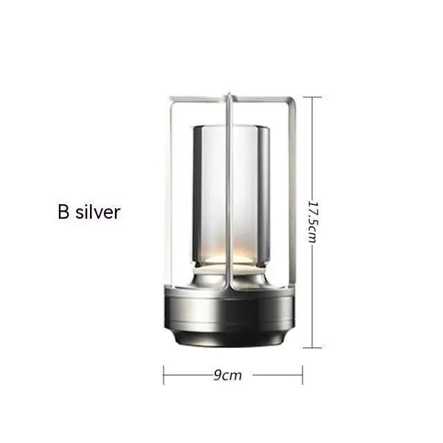 USB Rechargeable Aluminum Lamp – Dimmable, Touch Control