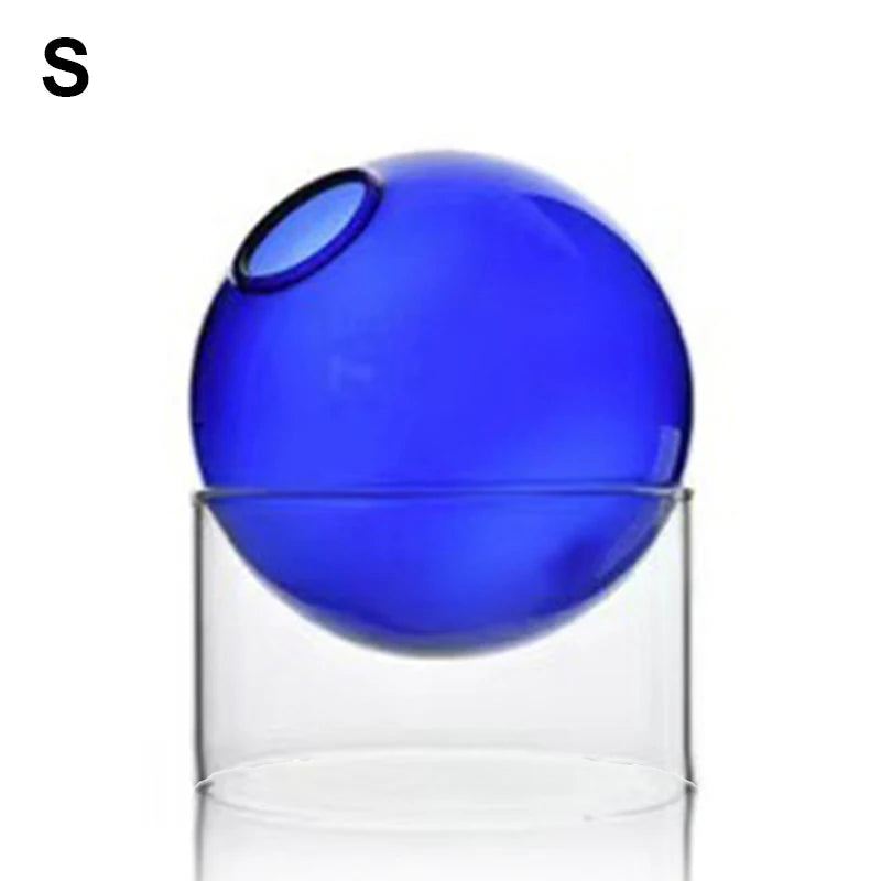 Mini Round Hydroponic Glass Vase - BOAA Homes
