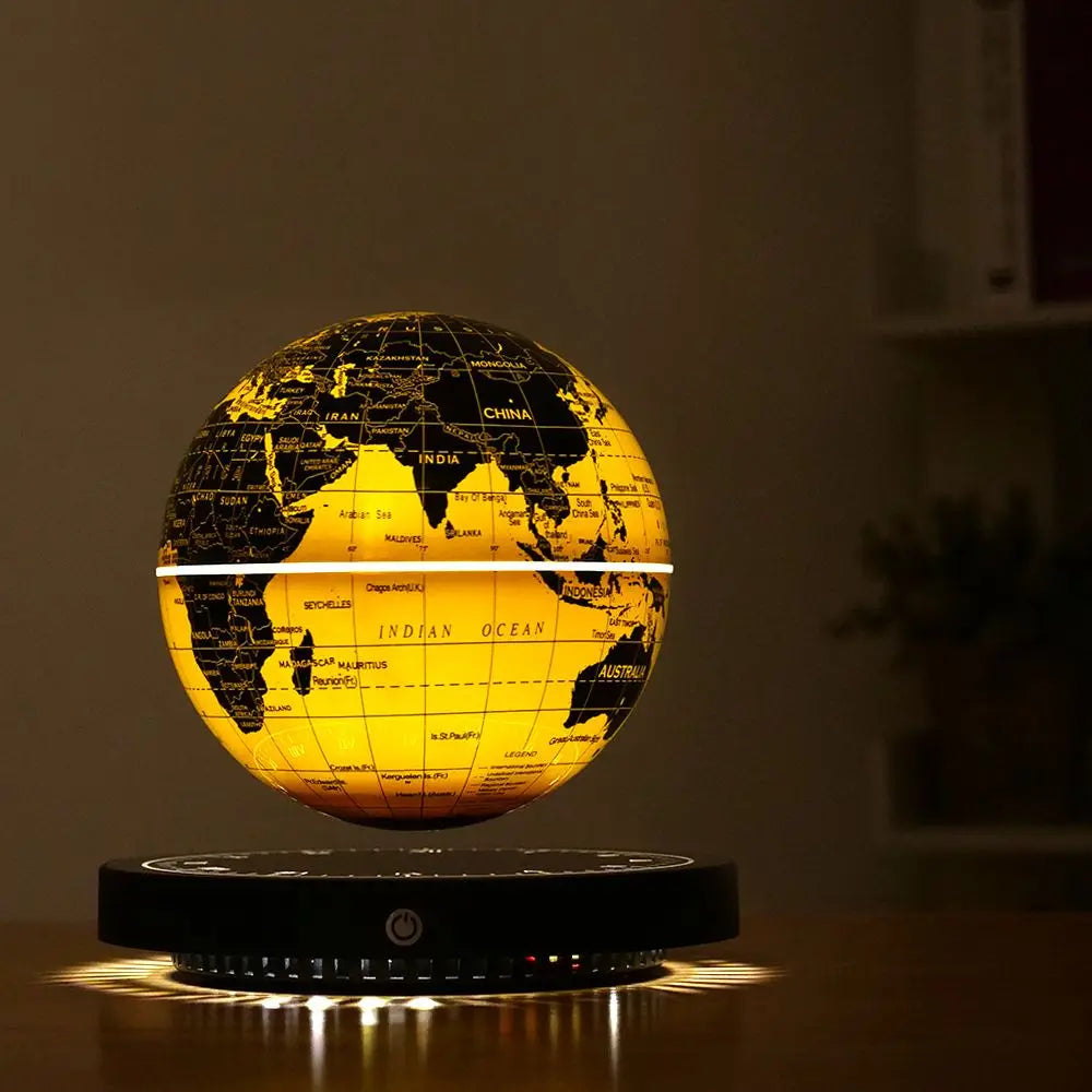 Levitating LED Globe Lamp – Floating, Rotating, Galactic Design