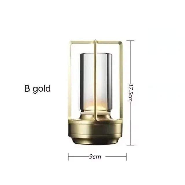 USB Rechargeable Aluminum Lamp – Dimmable, Touch Control