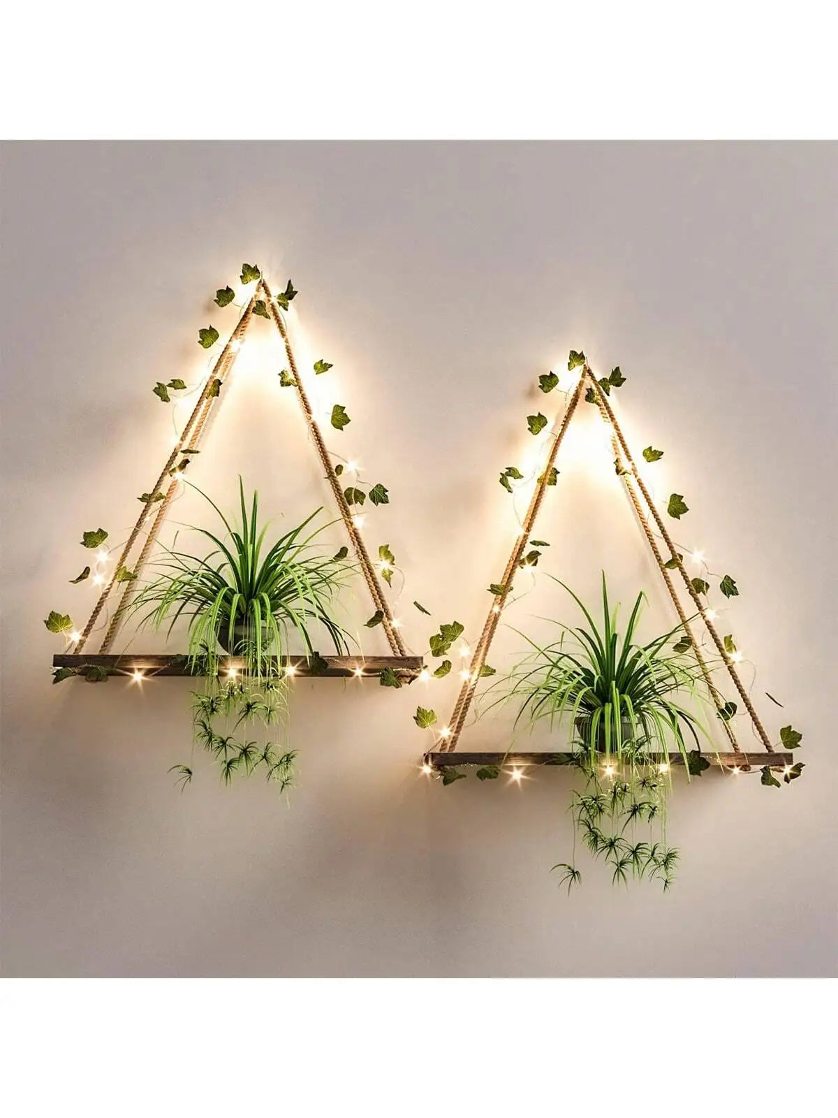 Artificial Ivy LED Wall Shelf - BOAA Homes