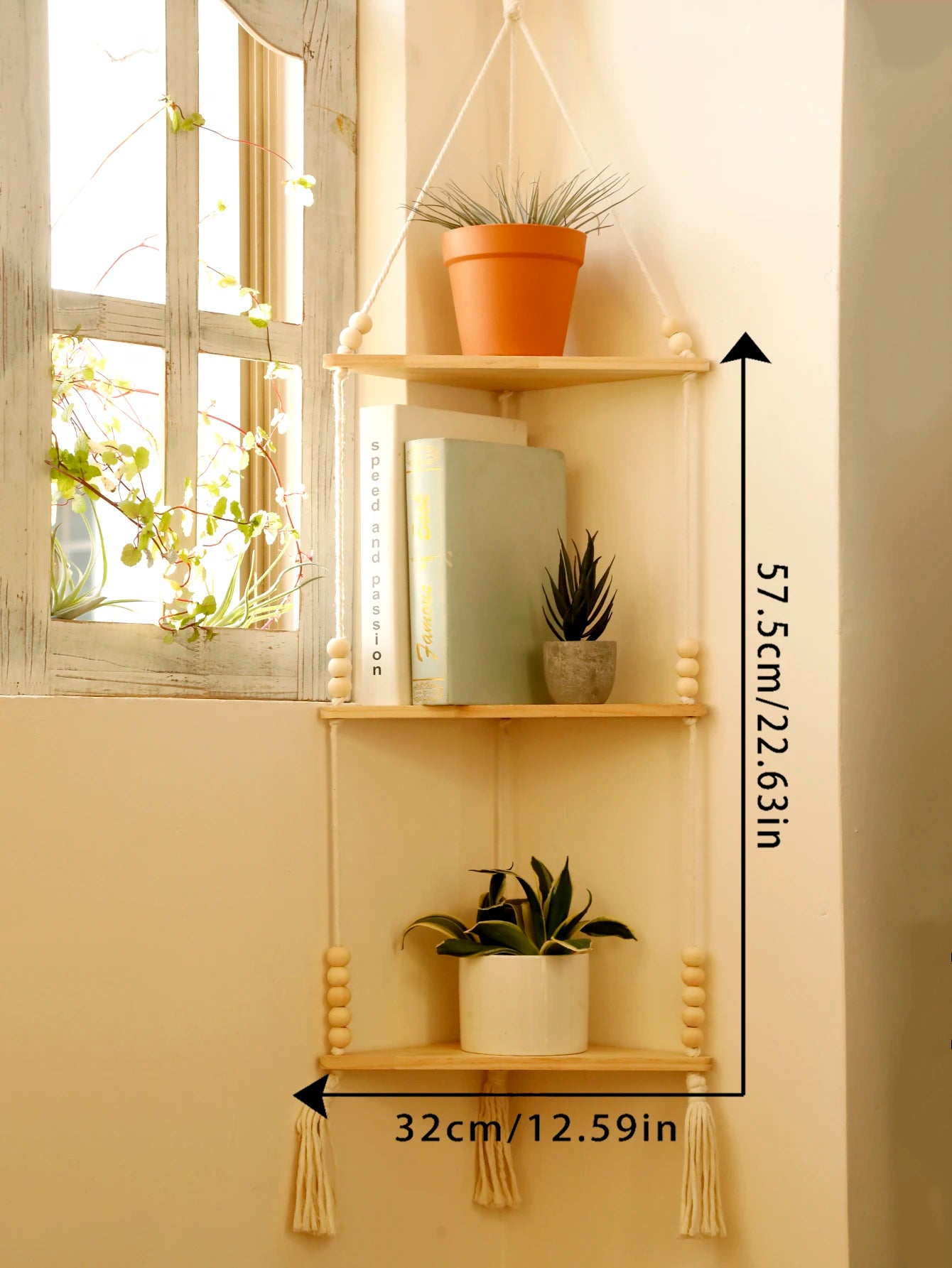 Floating Triangle Wall Shelf - BOAA Homes