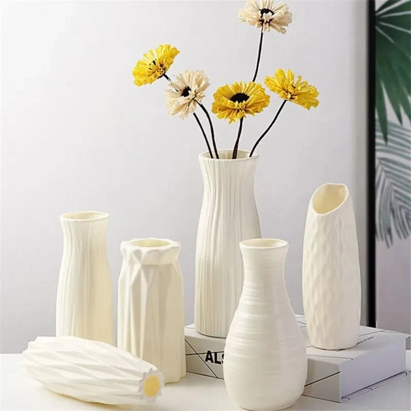 Nordic Plastic Vase for Flowers - BOAA Homes