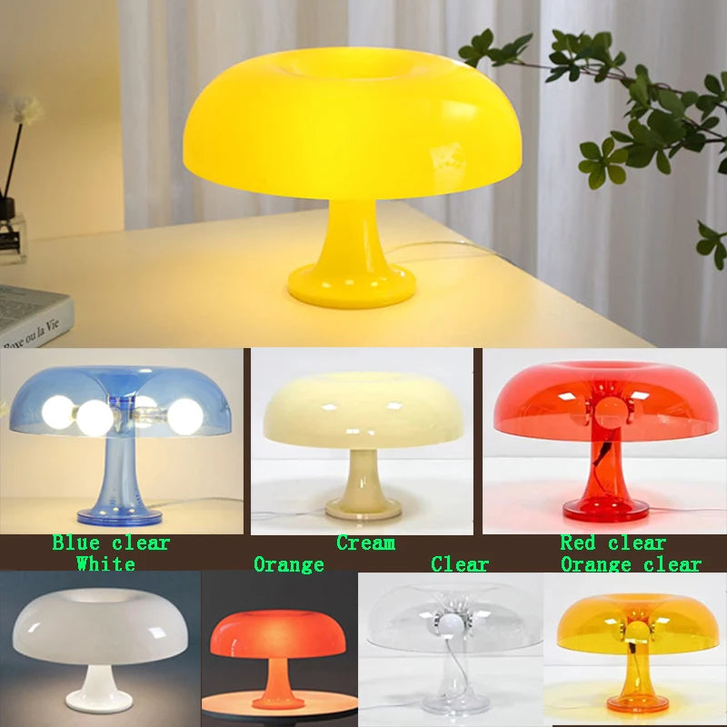 Mushroom Table Lamp with LED Bulbs - BOAA Homes