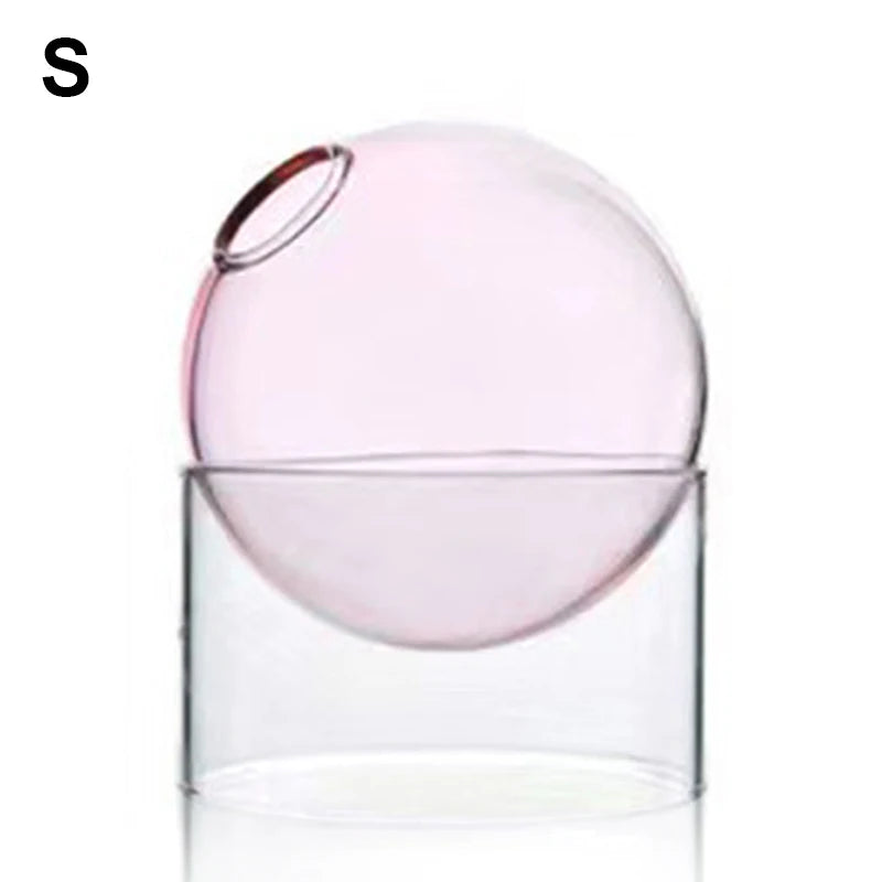 Mini Round Hydroponic Glass Vase - BOAA Homes