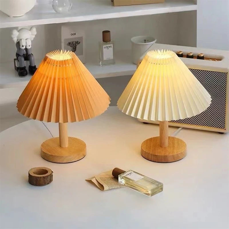 Nordic Pleated Table Lamp - BOAA Homes