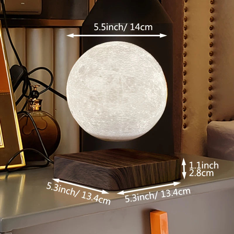 Levitating Moon Magnetic Night Light - BOAA Homes