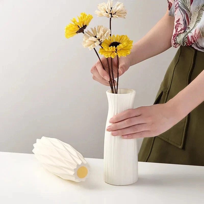 Nordic Plastic Vase for Flowers - BOAA Homes