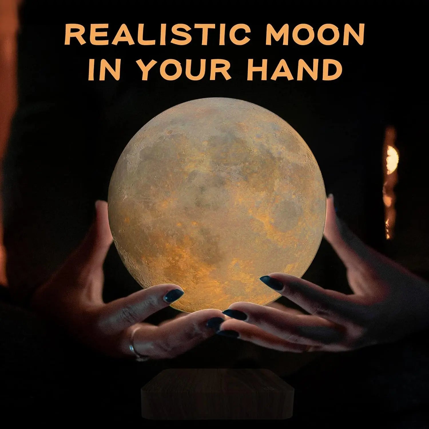 Levitating Moon Magnetic Night Light - BOAA Homes