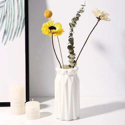 Nordic Plastic Vase for Flowers - BOAA Homes