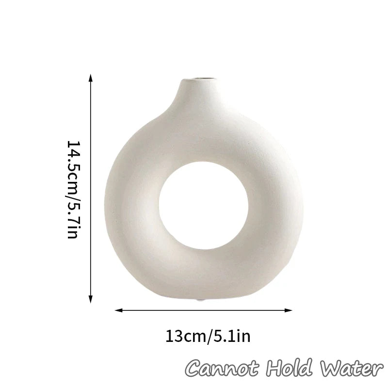 Imitation Ceramic White Vase - BOAA Homes