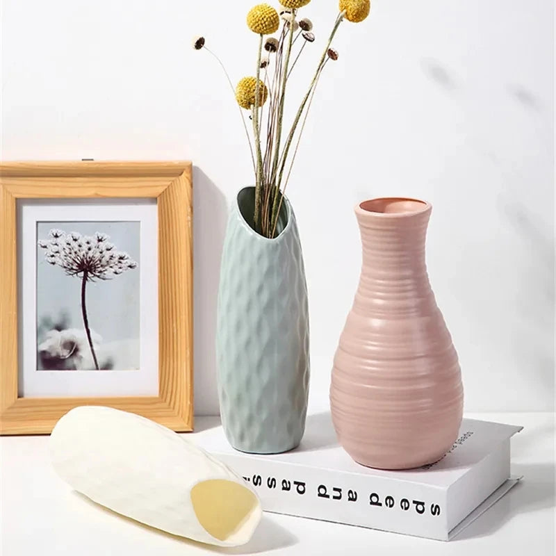 Nordic Plastic Vase for Flowers - BOAA Homes