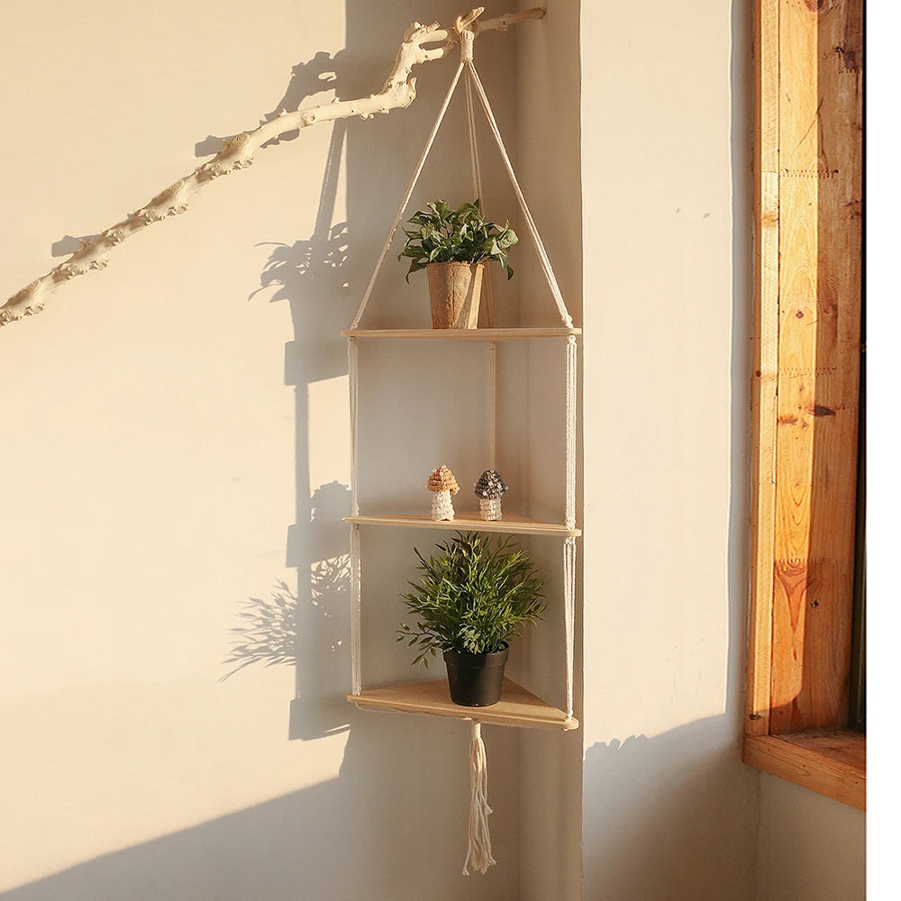 Floating Triangle Wall Shelf - BOAA Homes