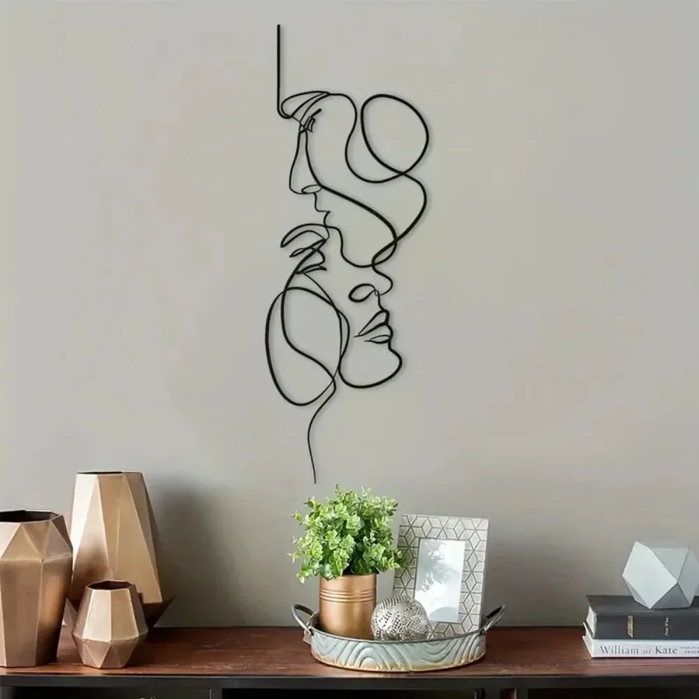 Minimalist Facial Line Wall Art - BOAA Homes