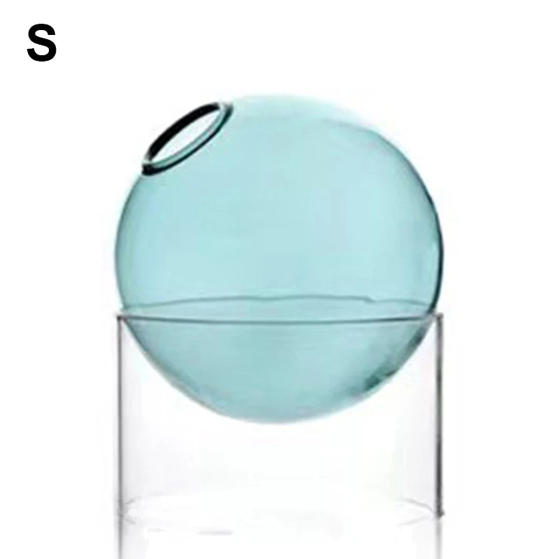 Mini Round Hydroponic Glass Vase - BOAA Homes