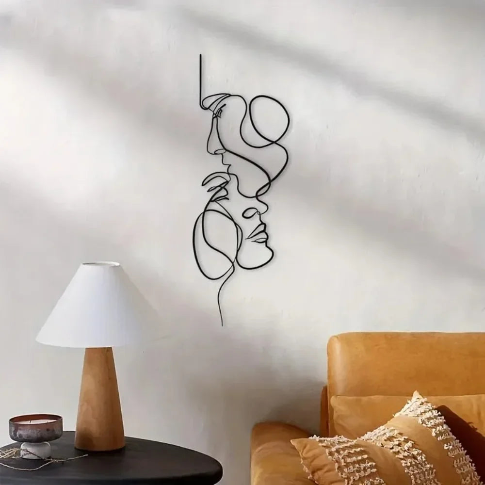 Minimalist Facial Line Wall Art - BOAA Homes