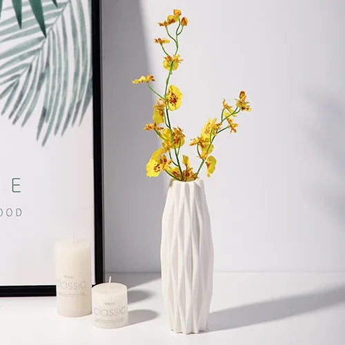 Nordic Plastic Vase for Flowers - BOAA Homes