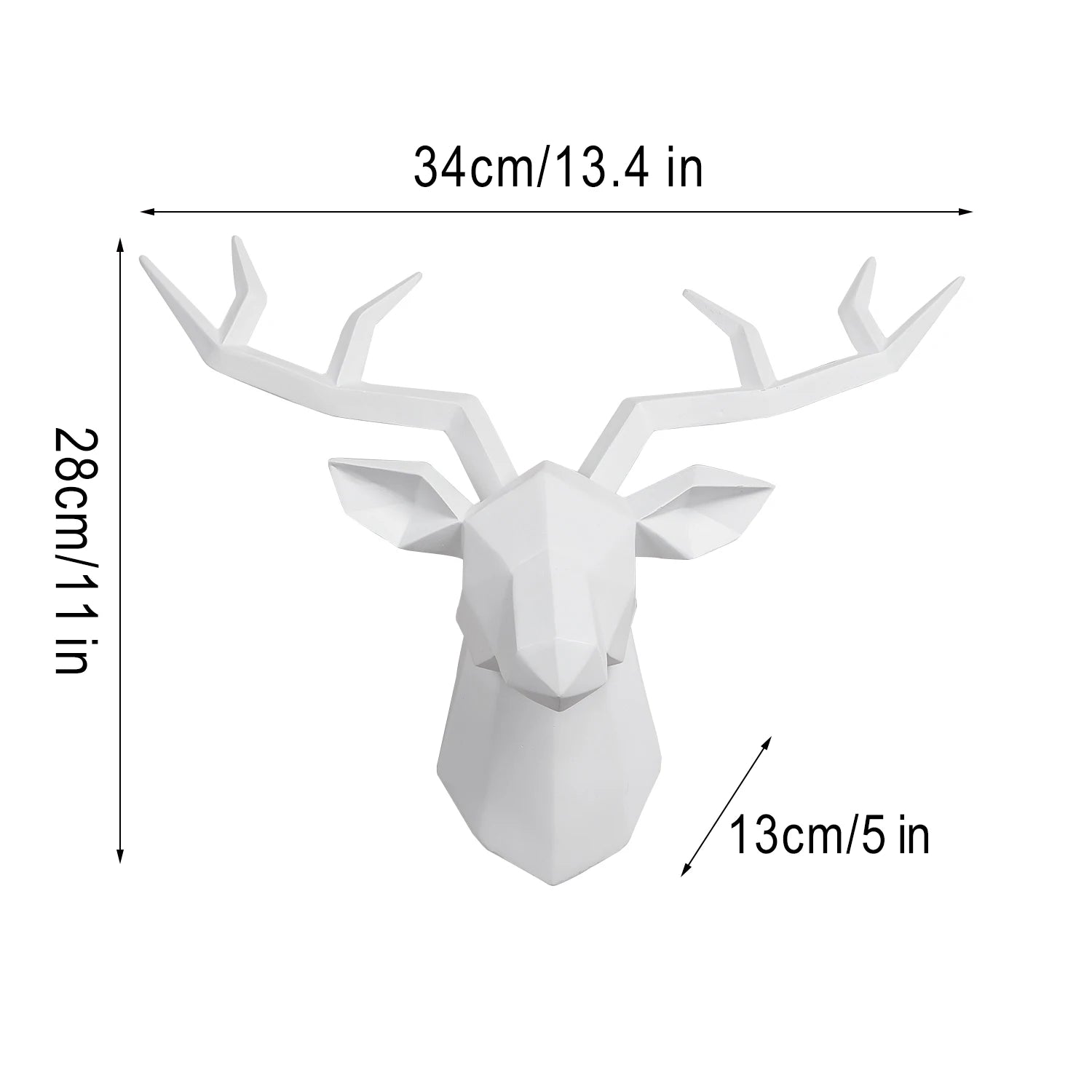 Deer Head Wall Sculpture - BOAA Homes