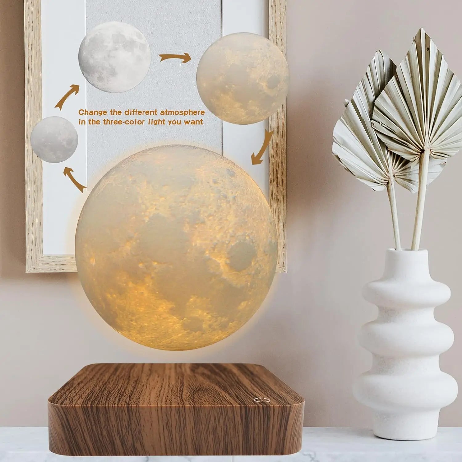 Levitating Moon Magnetic Night Light - BOAA Homes