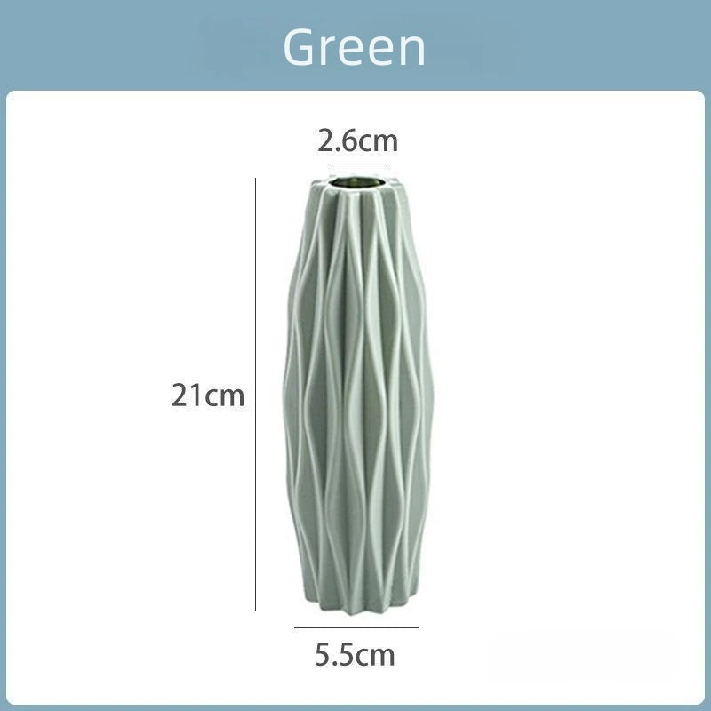 Diamond Plastic Vase for Home Decor - BOAA Homes